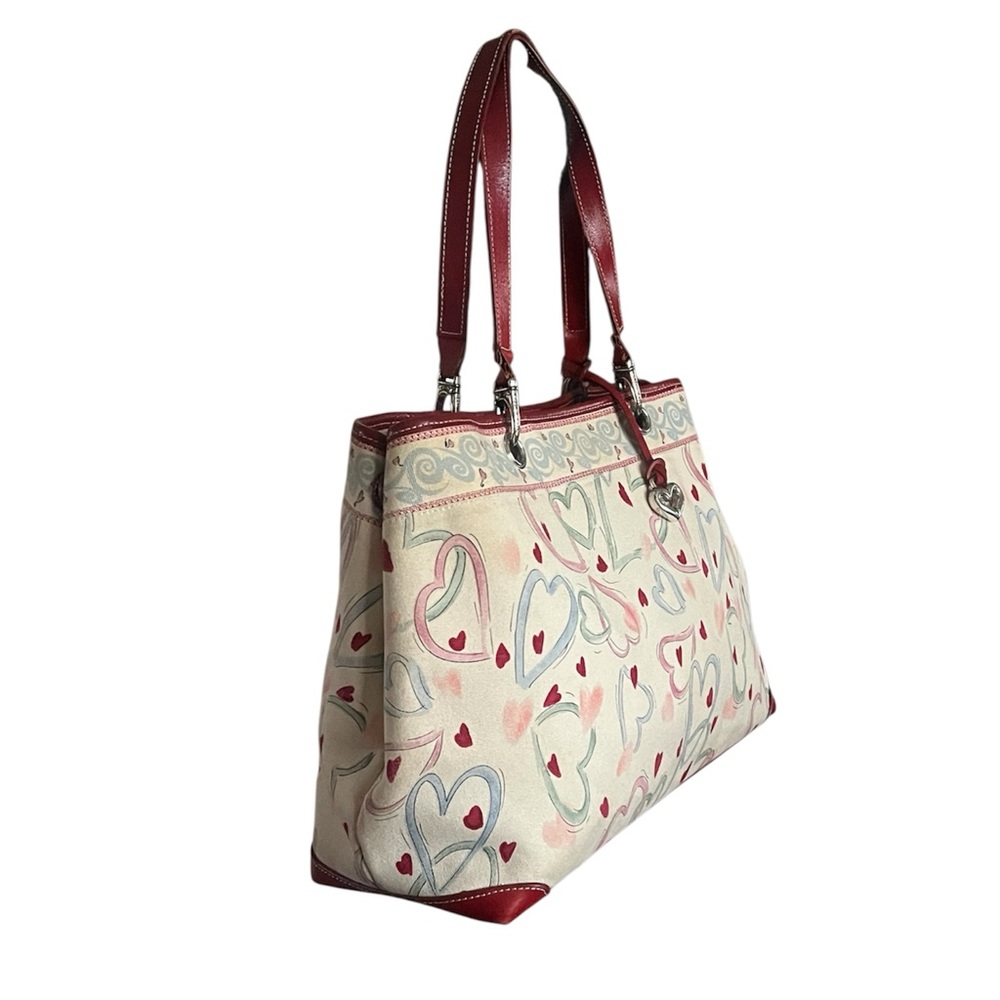 Brighton Lilly Sharon Coated Canvas Tote or Shoulder Handbag. - Picture 4 of 11